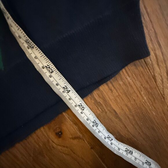 Tommy navy argyle knit scoop neck short sleeve sweater m - Picture 5 of 8